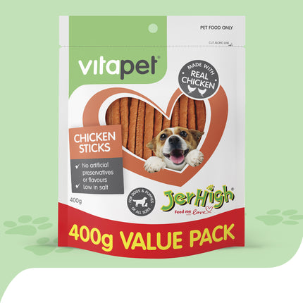 VitaPet - JerHigh Chicken Sticks Dog Treat (400g)
