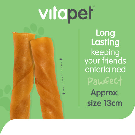 VitaPet - RawHide Barrels with Chicken Liver Dog Treat (400g)
