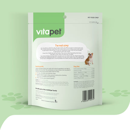 VitaPet - RawHide Barrels with Chicken Liver Dog Treat (400g)