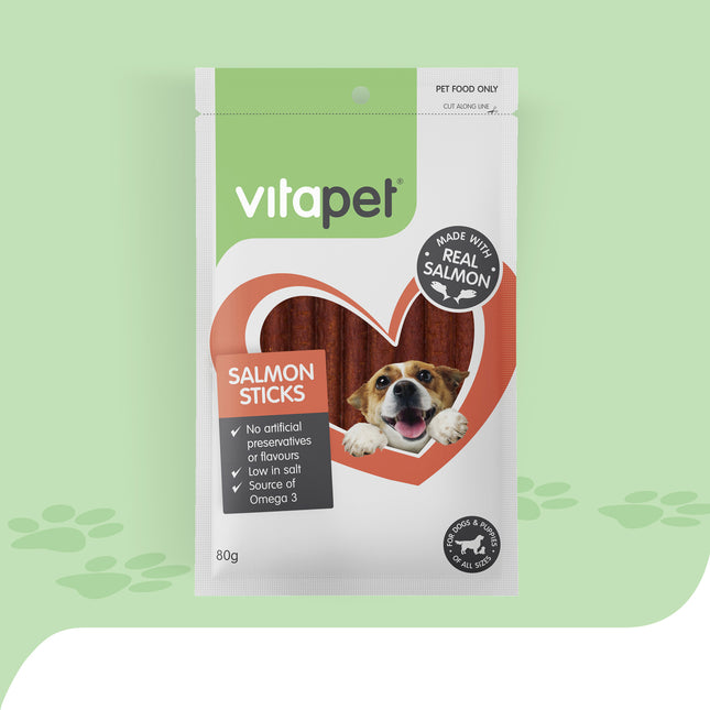 VitaPet - JerHigh Salmon Sticks Dog Treats (80g)