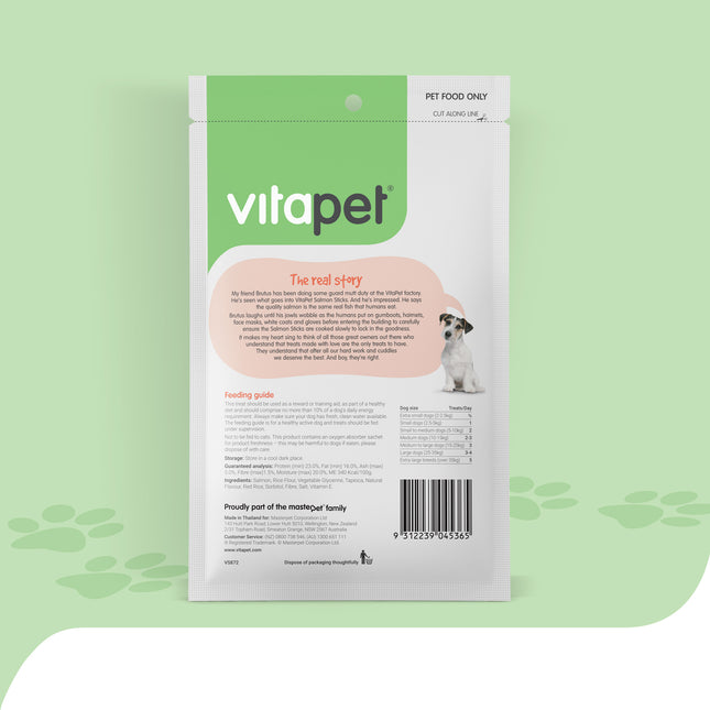VitaPet - JerHigh Salmon Sticks Dog Treats (80g)