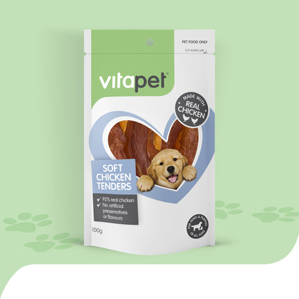 VitaPet - Soft Chicken Tenders Dog Treat (100g)