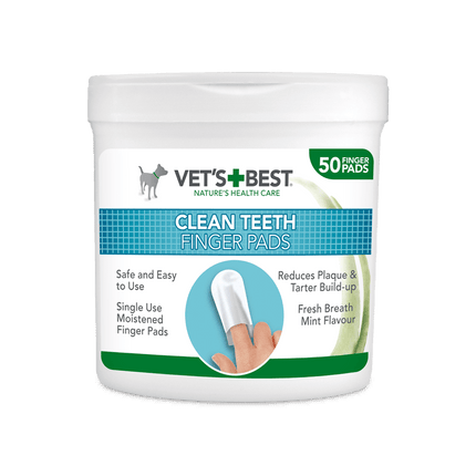 Vets Best - Dental Care Finger Wipes (50pk)