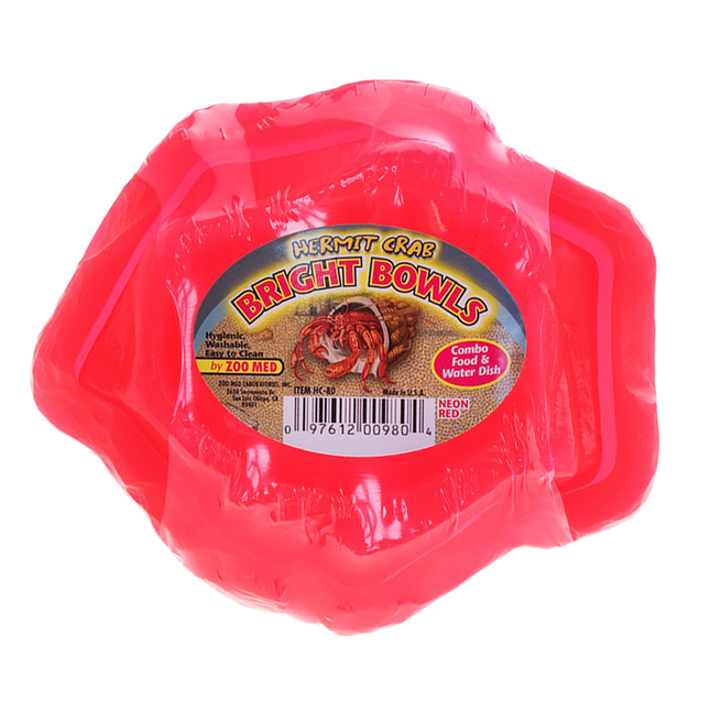 Zoo Med - Hermit Crab Water/Food Bowl Red (2pk)
